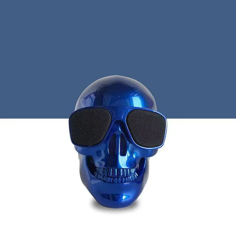Wireless Bluetooth Skull Speaker - Portable Mini Stereo Sound with Enhanced Bass, 5W Audio Music Player