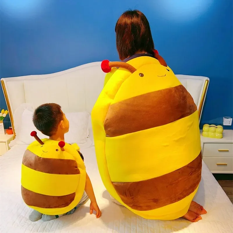 

Giant Wearable Bee Shell Plush Toy for Children Adult Parenting Fun Toys Stuffed Soft Animals Kids Sleeping Bag Pillow Cushion