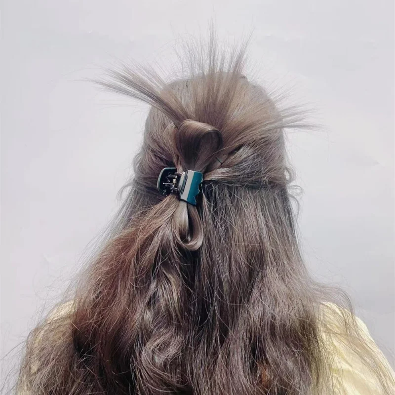 Synthetic Fake Hair Extension Straight with Claw shuttlecock head Hairpiece For Girl Women Chignons