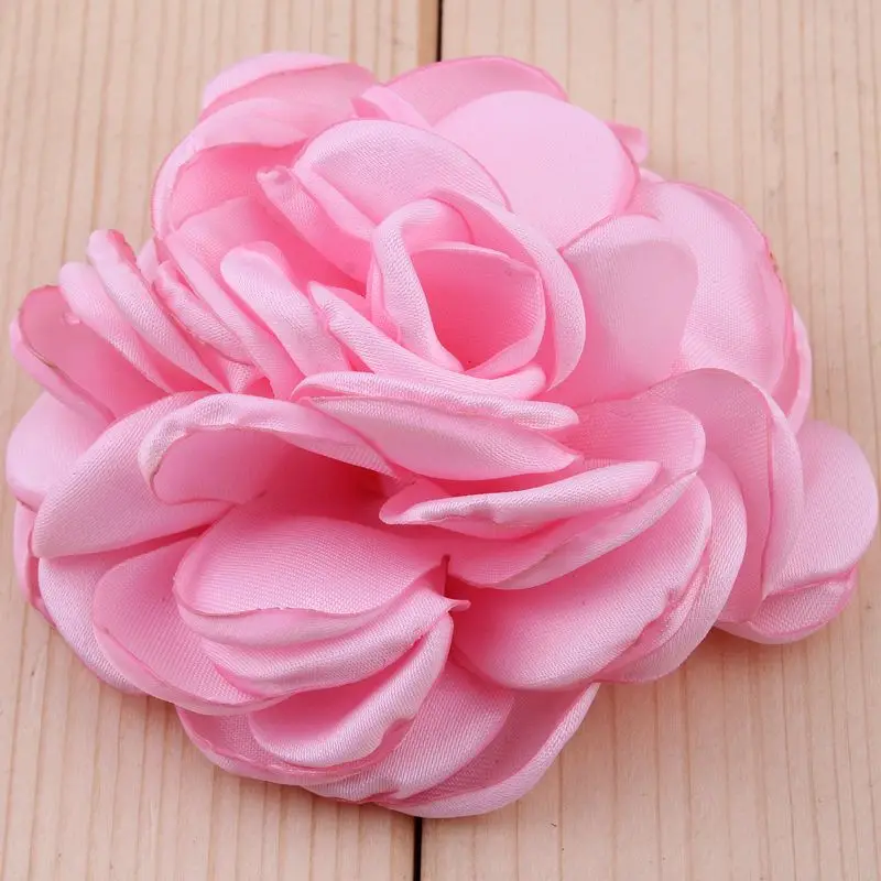 10 Stück/Set 8CM 20 Farben Neugeborenen-Vintage-Stoffblumenstrauß für Hochzeitsbraut-Girlande, Heimdekoration, Stoffhut – Detail 2