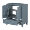 30" Bathroom Vanity with Sink Combo, Multi-functional Bathroom Cabinet with Doors and Drawer, Solid Frame and MDF Board, Blue 4