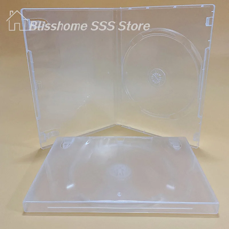 【S】투명한 바닥 CD 상자 빈 CD 케이스 PP 플라스틱 밀키 투명 CD 케이스 CD 케이스 용량 1디스크 고품질 내구성