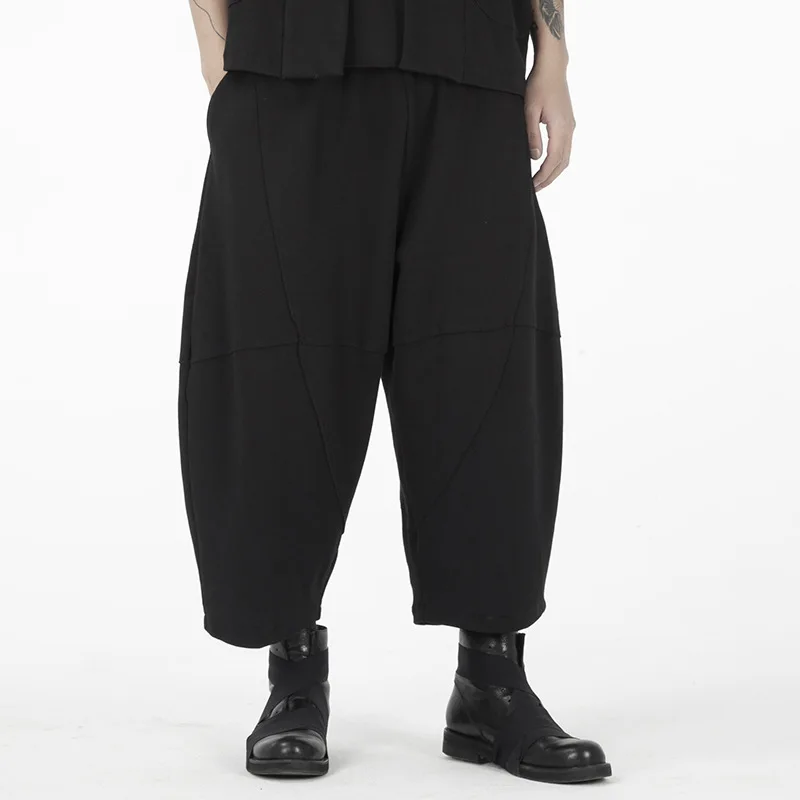 

Men's Harun Pants Spring And Autumn New Dark Department Casual Loose Yohji Yamamoto Style Popular Stitching Nine Points Pants