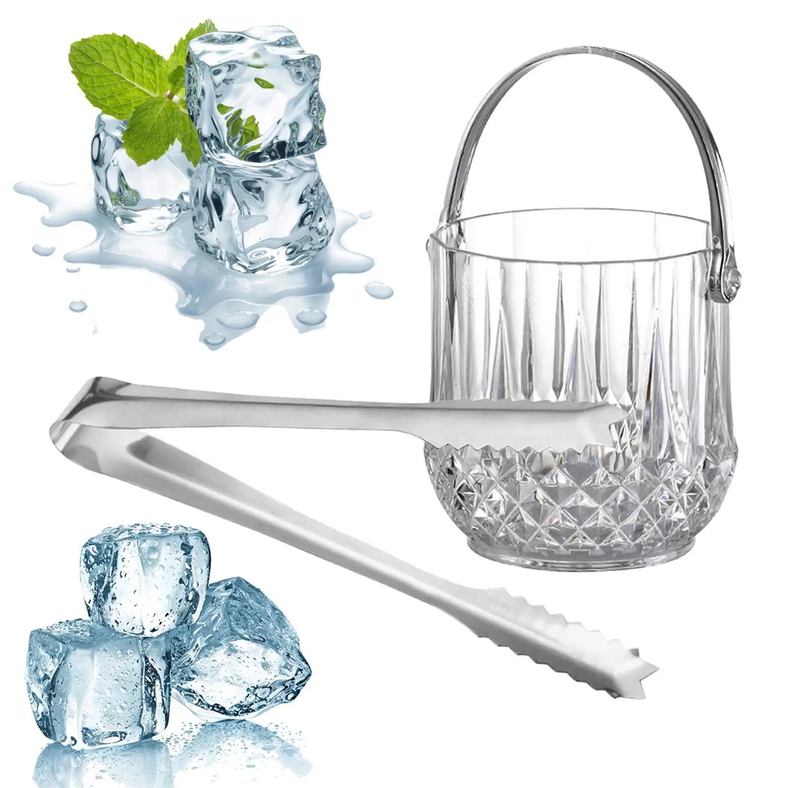 Beverage Chilling Tub Party Beverage Bin Bucket Ice Bucket for Champagne Bottles ice bucket