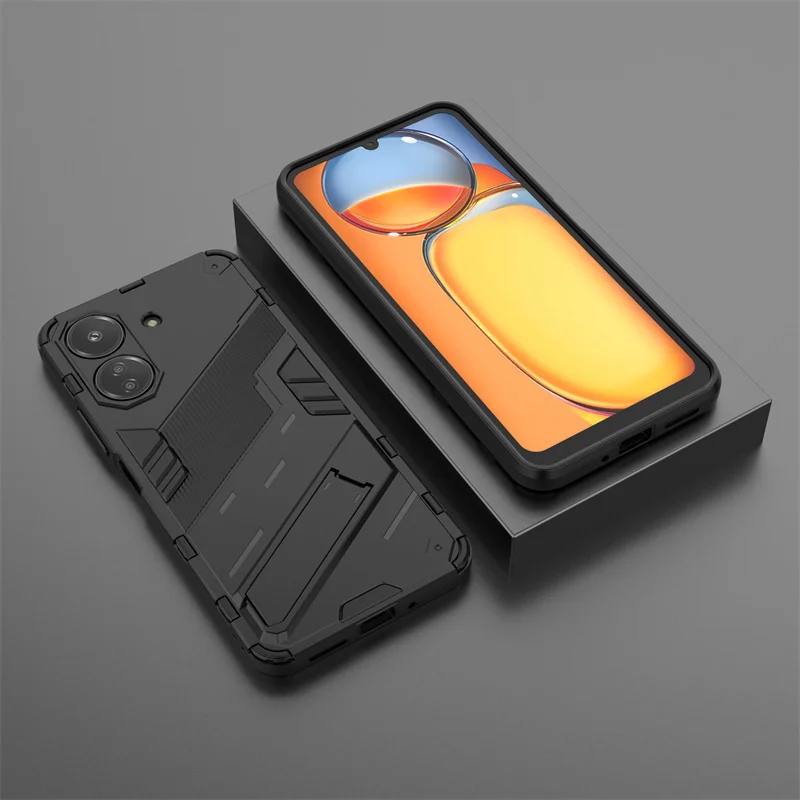 Per Xiaomi Redmi 13C Custodia Per Xiaomi Redmi 13C 12C 11A A2 Cover Antiurto Funda Kickstand Holder Armor Cover Per Redmi 13C 4G