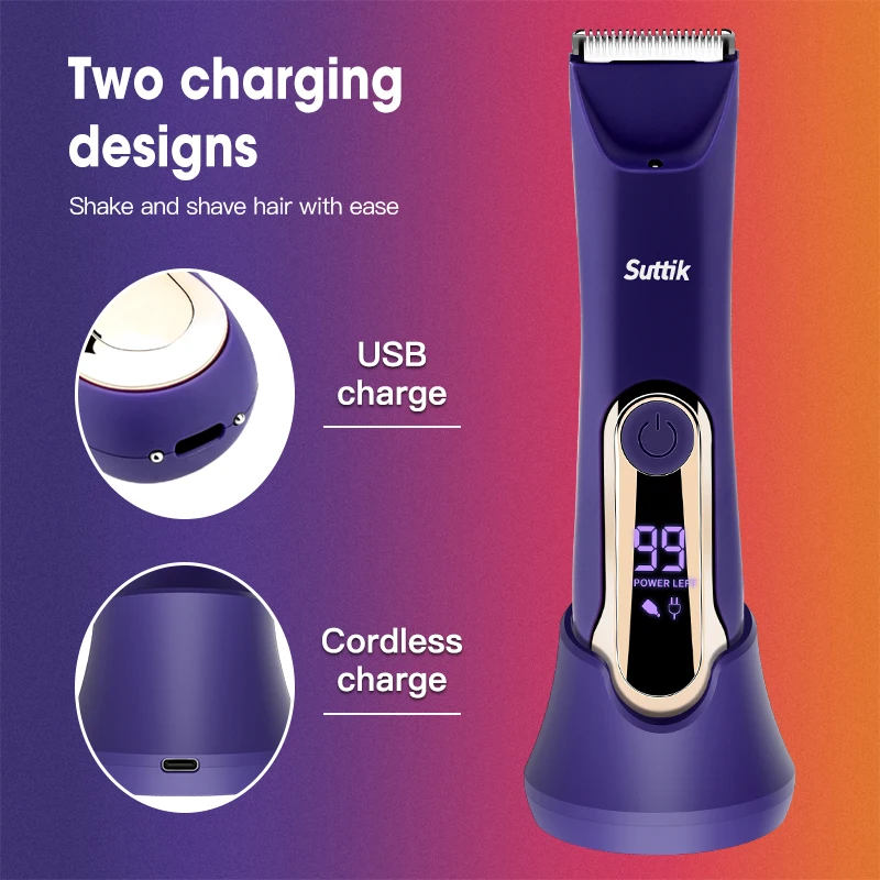 Electric Shaver for Women Legs, Lady Razors Hair Removal Waterproof Wet or Dry for Underarm Arm Bikini Private Area Pubic Hair 6