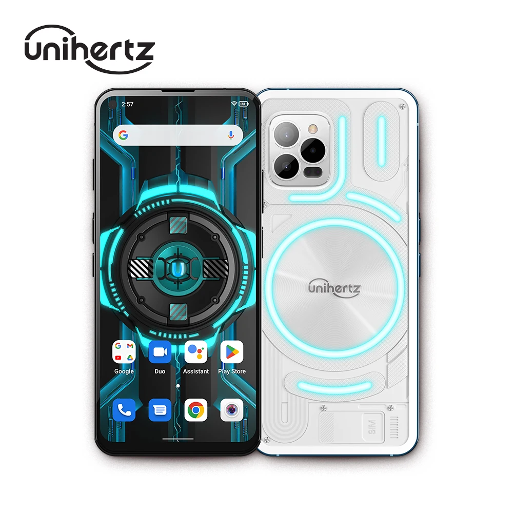 Unihertz Luna, 4G Android 12 Black and White Smartphone with Dual Nano SIM Card 108MP+32MP+20MP Night Vision Camera NFC GPS 3