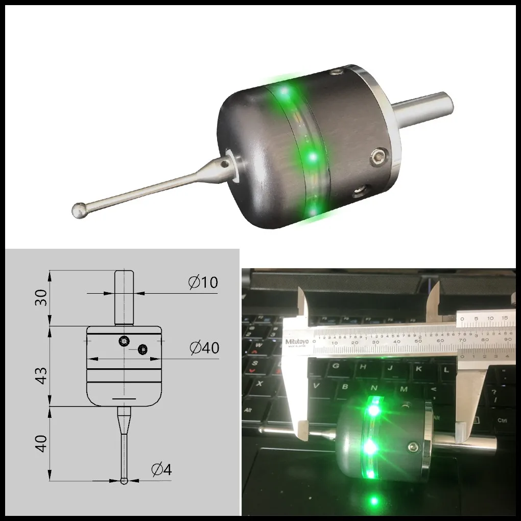 

Newly 3D edge finder CNC machining center CNC milling machine Three-coordinate precision centering rod accuracy 0.01mm