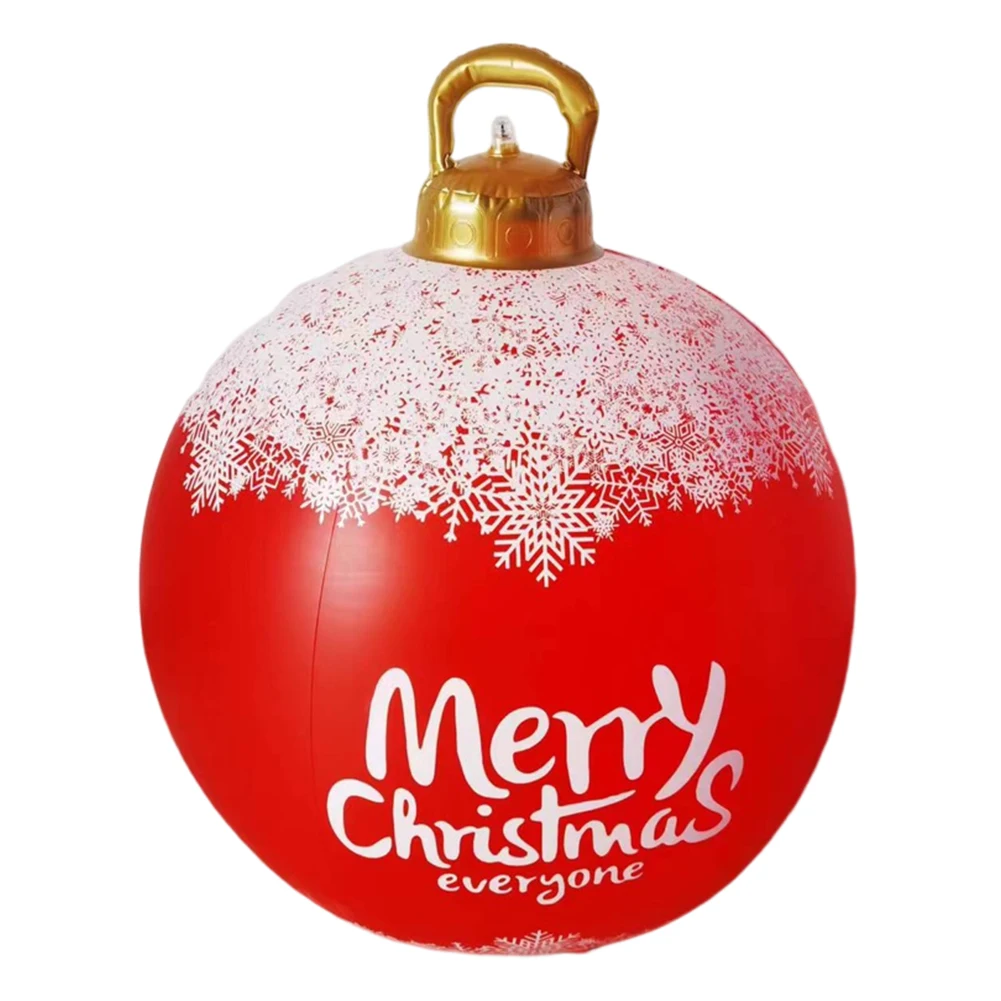 60CM Christmas Inflatable Ball Water-Proof Inflated  Ball Colorful Large Porch Courtyard Ornaments