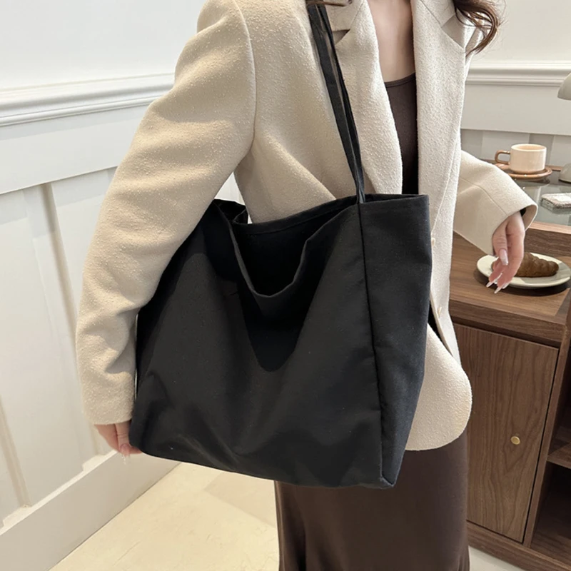 New Women Handbags Casual Reusable Canvas Shoulder Bags Multifunctional Large Capacity Shopping Bag For Women Bolsas Feminina