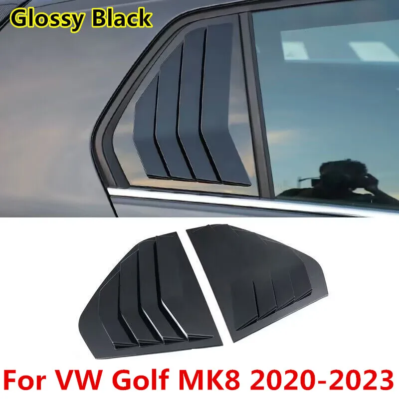 

2 шт., глянцевые черные оконные жалюзи для VW Golf MK8 2020 2021 2022 2023
