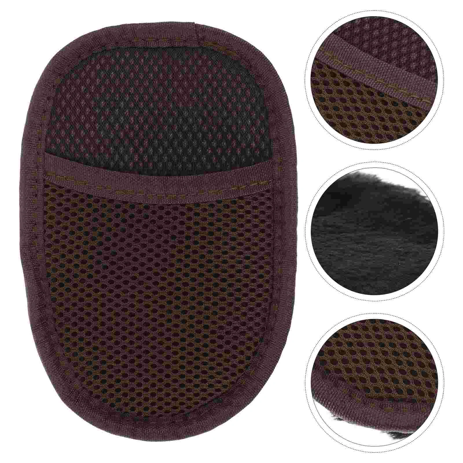 Shoe Polishing Gloves Cleaning Wipes Travel Cloth Shaped Sneaker Cleaner Shoes Imitation Lamb Plush shoe cleaner shoe cleaning kit shoe shining tool
