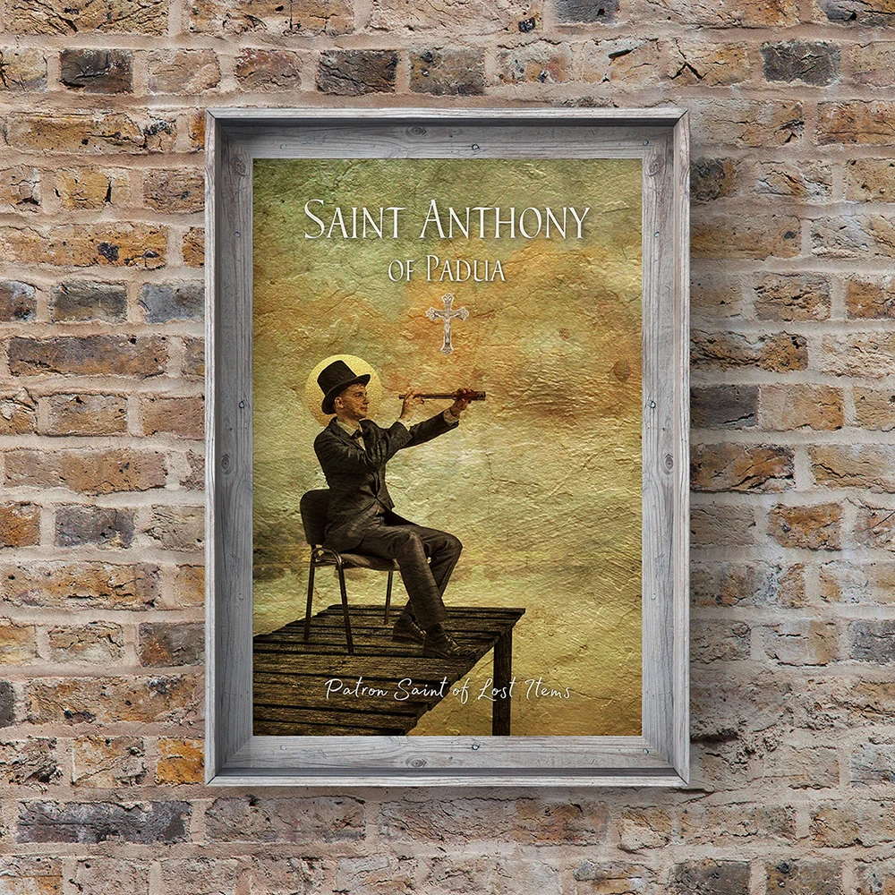 Saint Anthony Of Padua, Patron Saint Of Lost Items, Finder Of Lost Things, Catholic Wall Art