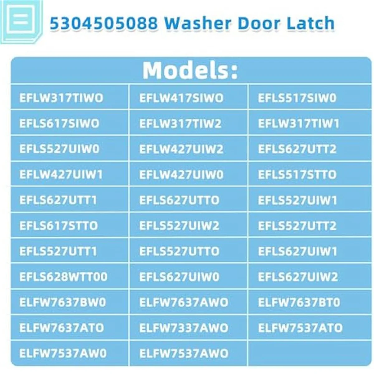 1Pack 5304505088 Washer Door Strike Replacement for Washer Door Latch 4452319 AP6031188 PS11766033