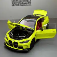 1:24 M4 G82 Coupe Alloy Sports Car Model Diecasts Metal Vehicles Car Model Simulation Sound Light Collection Chlidrens Toys Gift 1