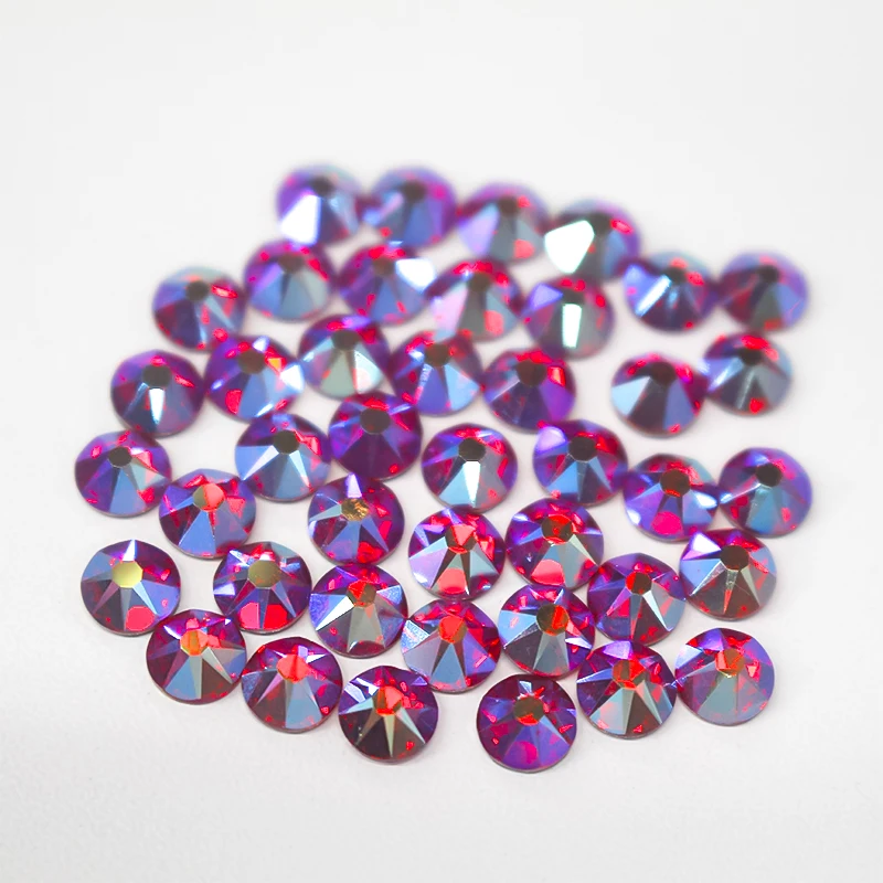 Description Picture 3 of item5A Quality 2088 cut flat back Non hotfix rhinestones 8 big 8 small facets glue on crystal strass for nail art or wedding