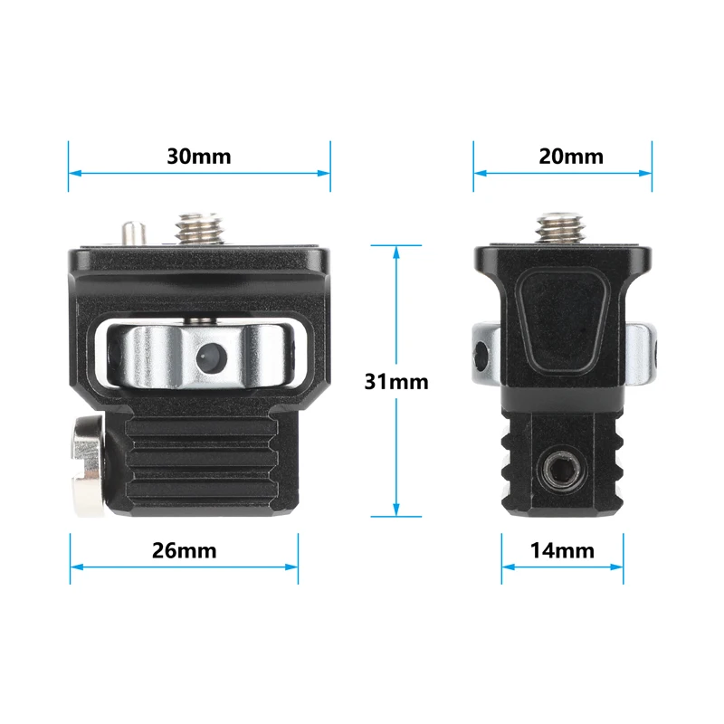 Quick Release Monitor Holder Ball Head Anti-Twist 1/4inch Adapter for Magic Arti