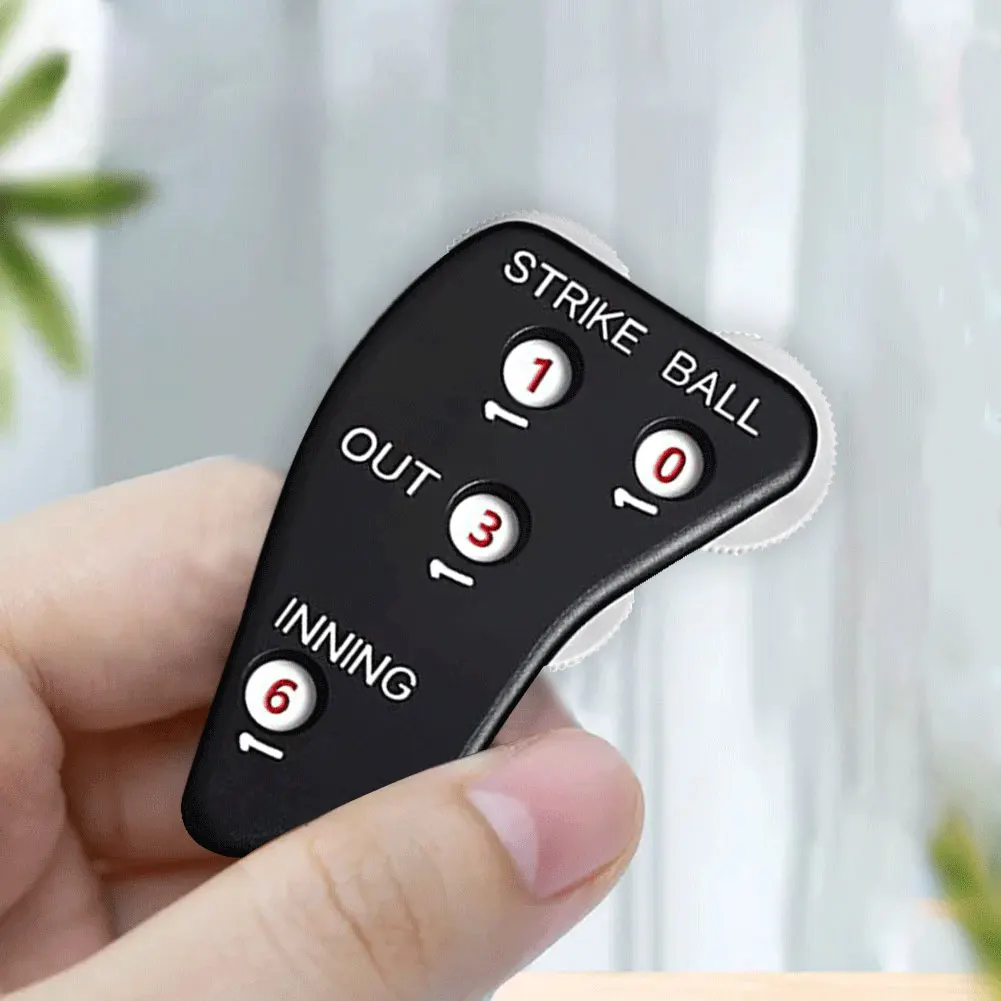 Description Picture 5 of item4 Wheel Referee Counter Baseball Umpire Clicker Softball Umpire Indicator for Scorekeeper Recording Outs & Innings Balls