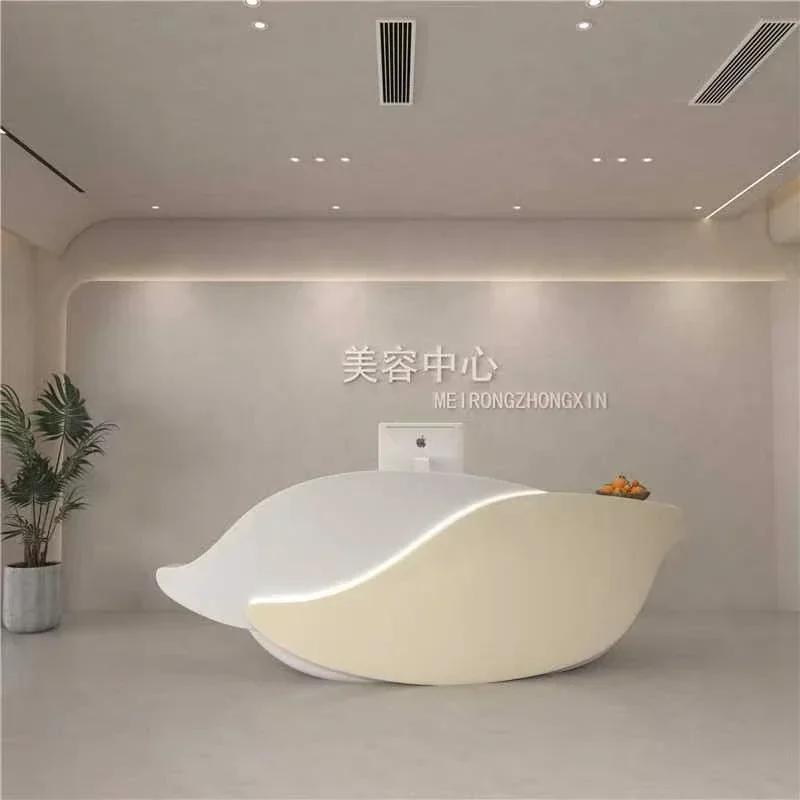 Standing Front Reception Desks Register Lectern Modern Futuristic Reception Desks Mobile Bureau Meuble Minimalist Furniture