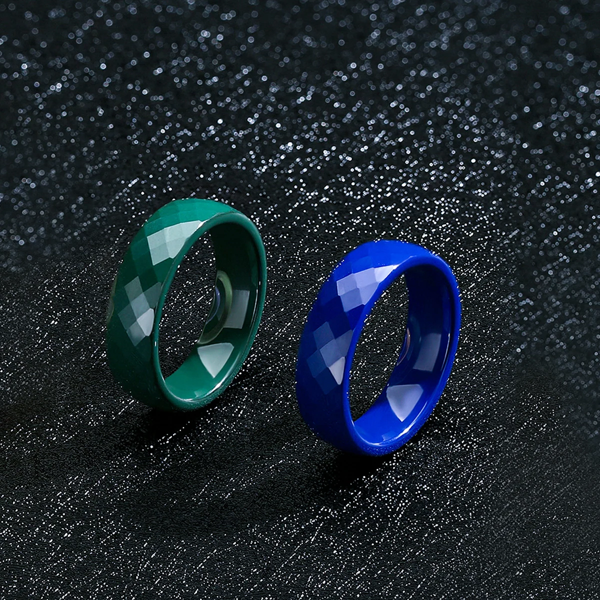 Hypoallergenic Men's Ceramic Ring - 6mm Comfort Fit Band in Multicolor Options, Elegant Fashion Jewelry Gift