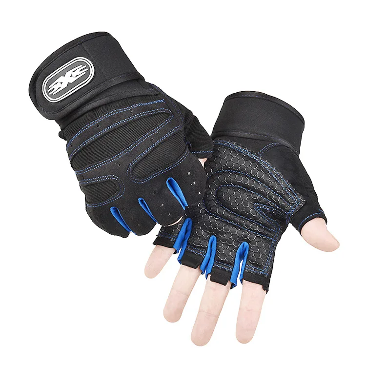 Unisex Half Finger Training Gloves with Wrist Support for Sports and Gym Activities