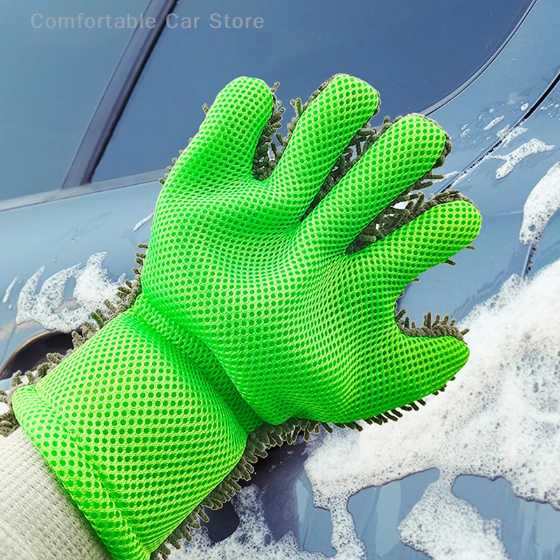 1pc multifunktion aler wasserdichter Handschuh Premium Mikro faser Wasch handschuh Auto Auto waschanlage weich kratz fest für Auto waschanlage dicken Reinigungs handschuh – Detail 4