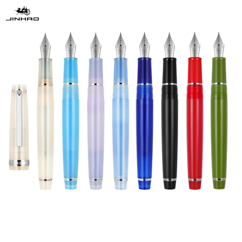 Jinhao Blue Colour Fine Nib Fountain Pen Business Office Student School Supplies