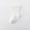 3Pair/lot New Boys and Girls Solid Color Baby Socks 5