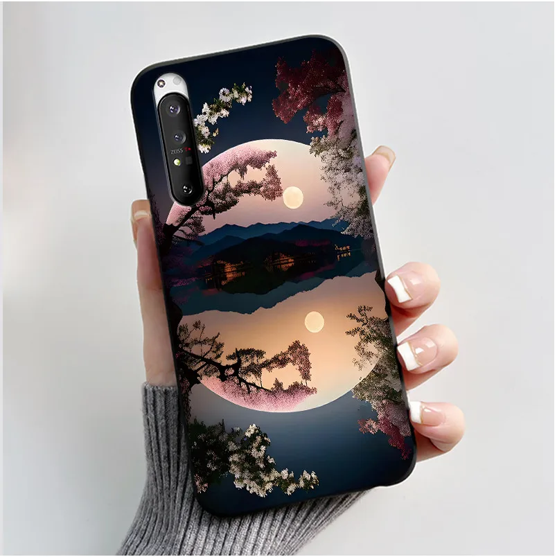 Luxury Cute Cat & Love Rabbit Black Silicone Soft Phone Case