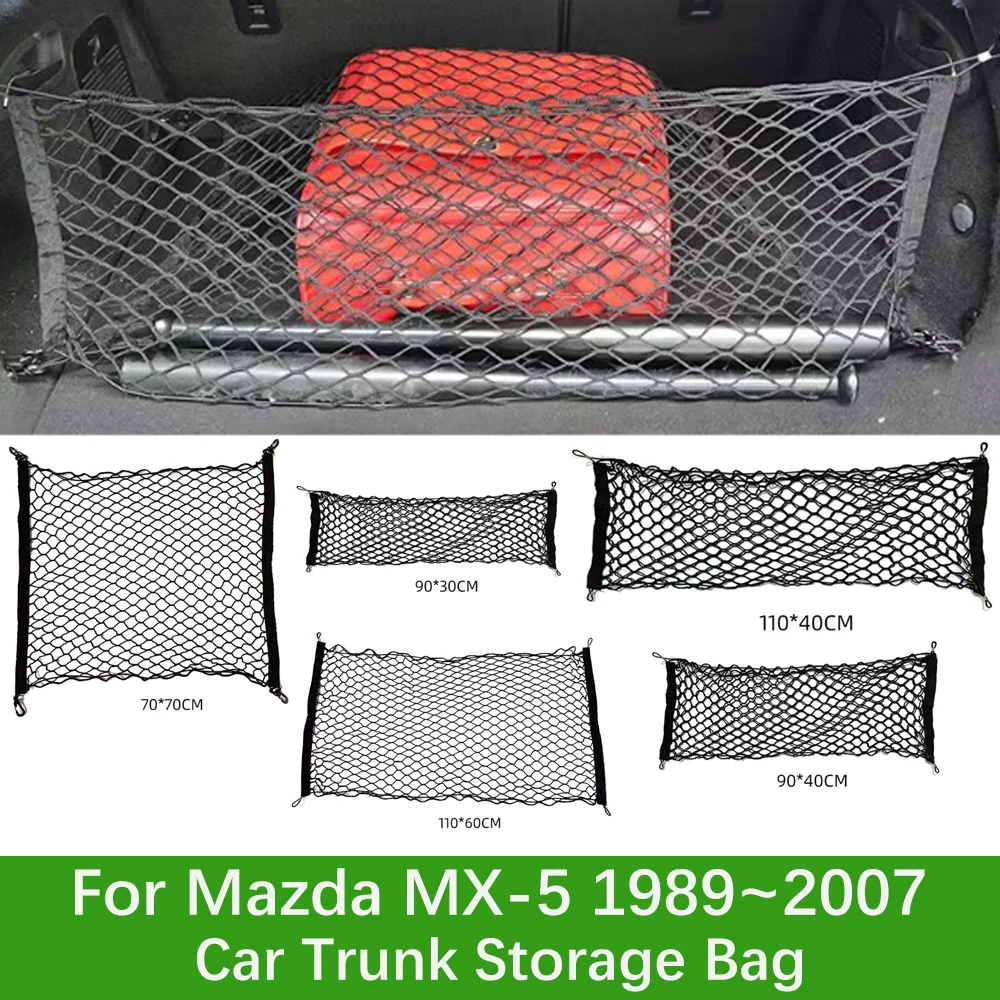 

Car Trunk Storage Bags For Mazda MX-5 Miata Eunos Roadster NA 1989~ 1997 Trunk Organizer Elastic Strings Luggage Car Accessories