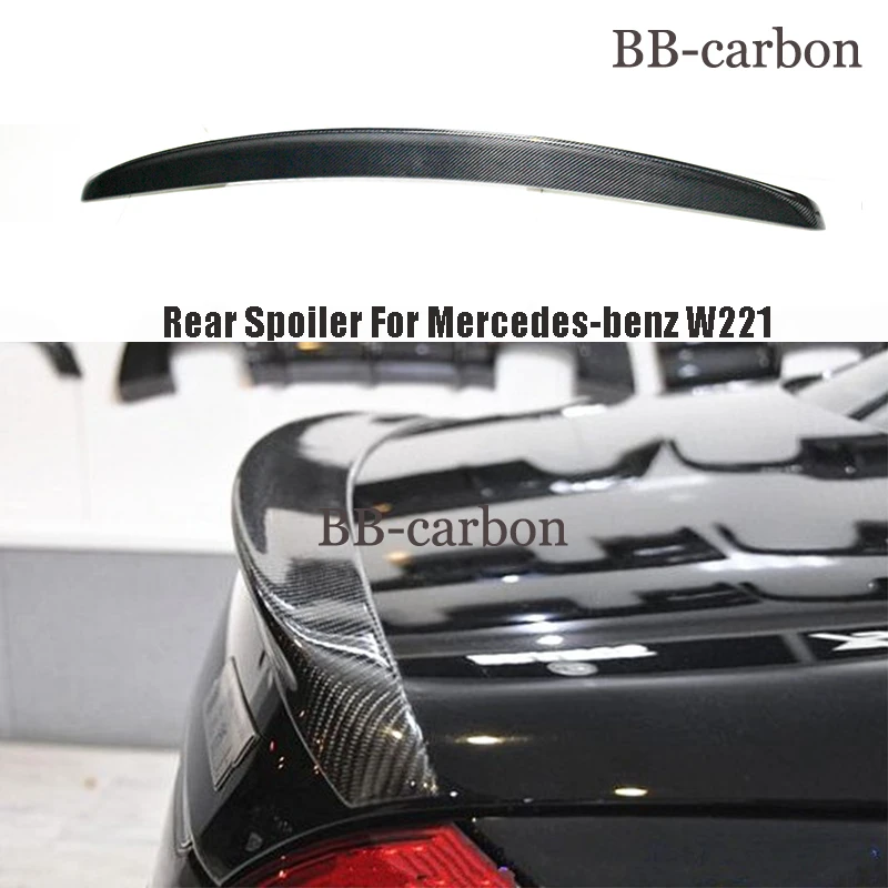 

High Quality Carbon Fiber FRP Unpainted Rear Spoiler Styling Wing For Mercedes-benz S Class W221 Car Body Kit