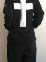 Y2k Lamb Wool Jackets Women Gothic Hoodies Cross Skull Grunge Zipper Sweatshirts Vintage Casual Hooded Coats Harajuku Streetwear - Image 4