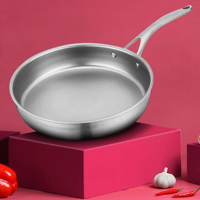 10.2 Non-Stick Fry Pan, Aluminum Skillet with Glass Lid Frying Pan