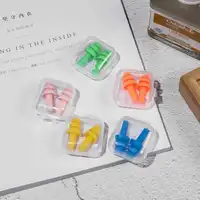 5Pairs Adults Waterproof Silicone Swimming Ear Plugs Box Packed Earplug For Surfing Diving and Students Learning Swimming 2