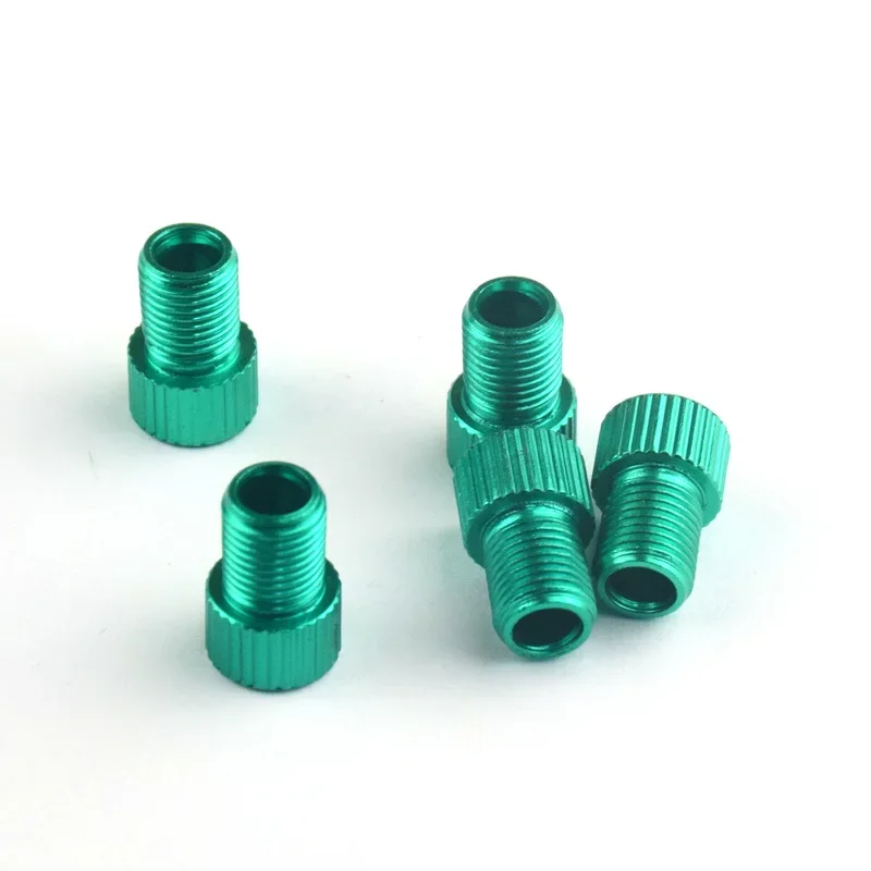 Bicycle valve adapter bicycle valve tool 4Pcs/5 Aluminum Bicycle Bike Valve PRESTA to SCHRADER Converter Bicycle Bike Tire Valve Adapter Tube Pump Tool Cycling