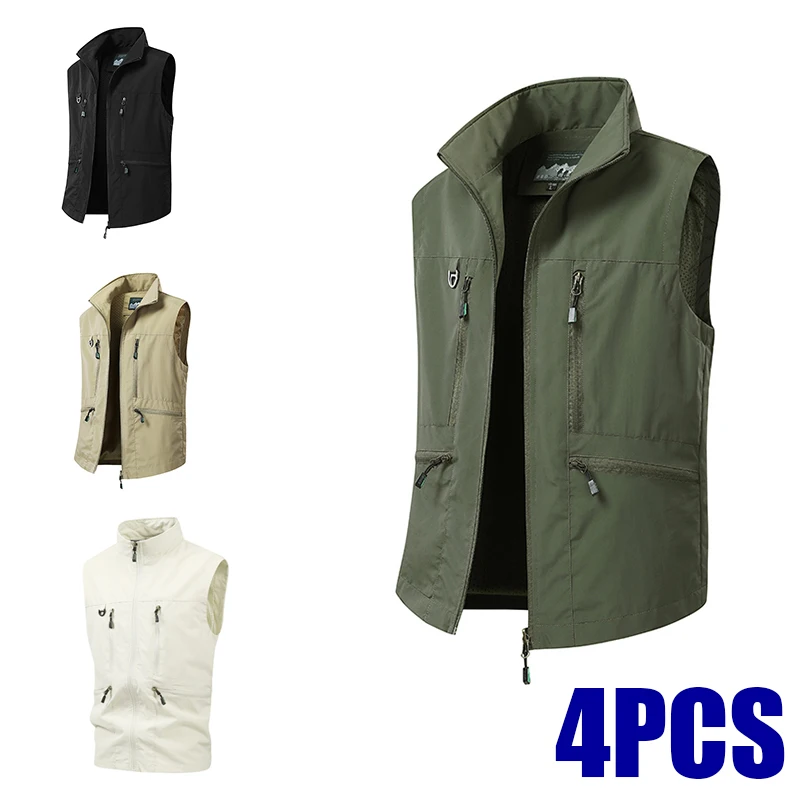 Description Picture 4 of itemMen's Brand New High-quality Outdoor Sports Fishing Casual Windproof Sleeveless Vest Comfortable Breathable Autumn Winter Vest