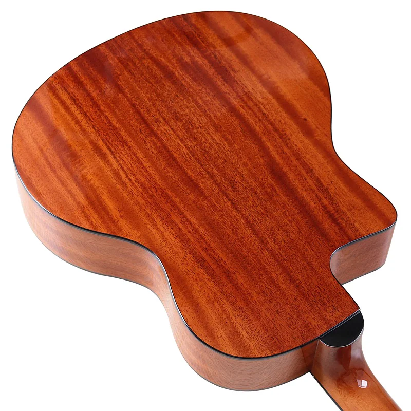 Acoustic Guitar 41 Inch 6 String Folk Guitar Solid Wood Spruce Top