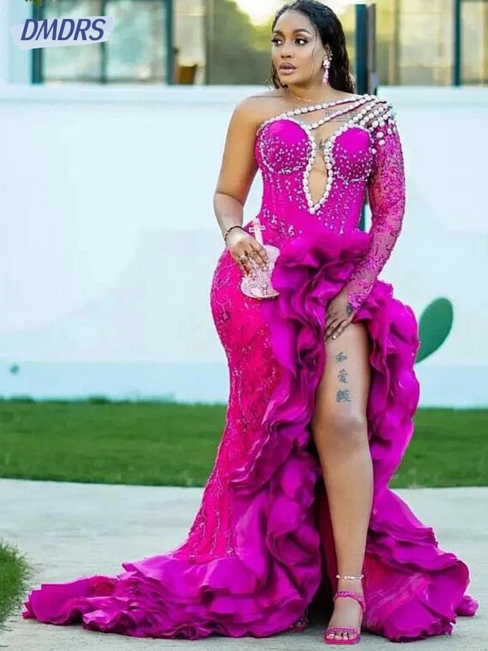 

Винтажное вечернее платье на одно плечо, платье для невесты, современное свадебное платье до пола, платье невесты