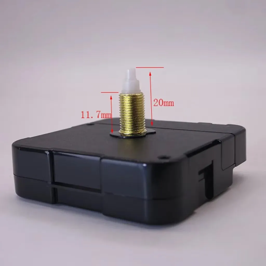 Quartz DIY Wall Clock Replacement Movement Kit - Adjustable Shaft Length for Various Dial Thicknesses