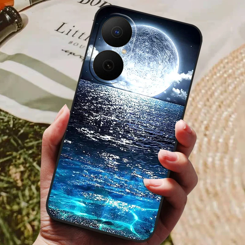Shockproof Flower Astronaut Soft Silicone Phone Case Bumper Cover