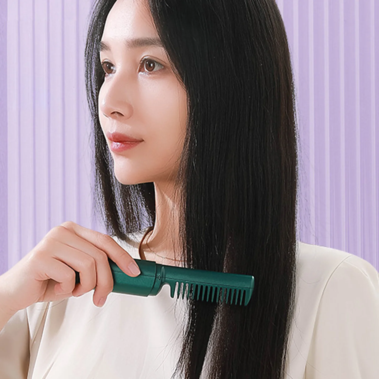Hair Straightener Comb Adjustable 3-speed Anti-scald Design Hair Comb for Various Hair Style Design 6