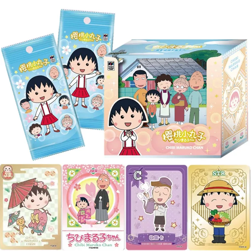 

Anime Chibi Maruko Chan Cards Warm Family Theme Series Anime Peripheral Rare Collection Trading Cards Kids Toys Birthday Gifts