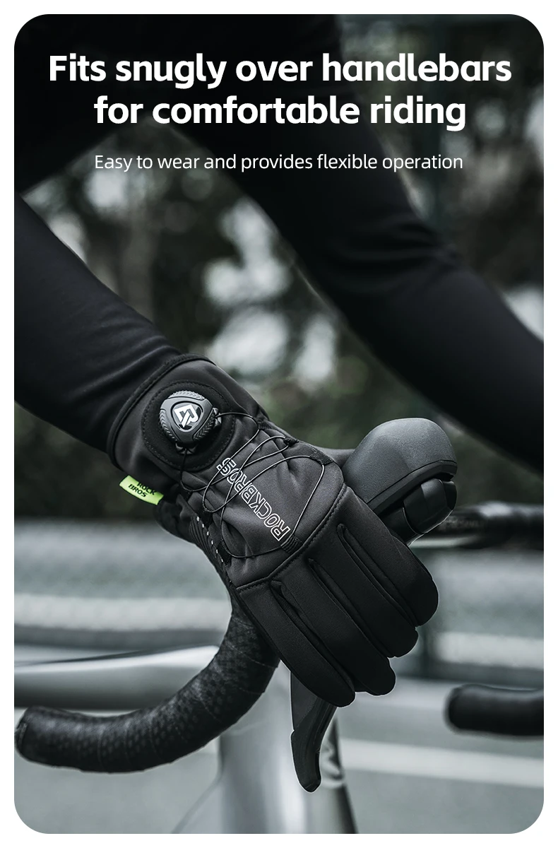 Fleksible cykelhandsker