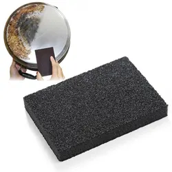 Premium Emery Sponge Scouring Pads for Home and Kitchen Cleaning (Black)