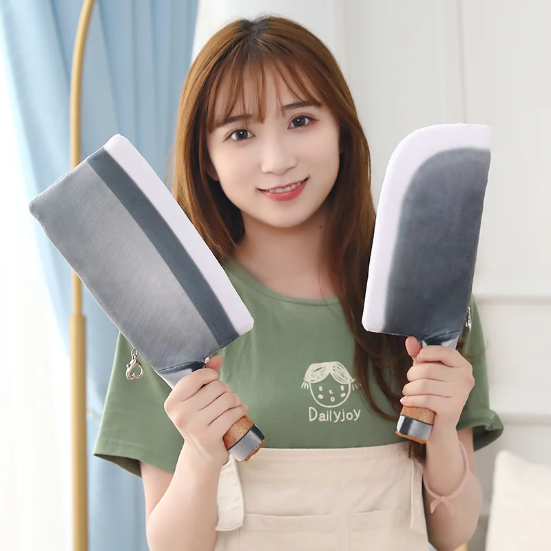 

Креативная сумка для хранения кухонных ножей, реалистичный нож, плюшевая игрушка, женская сумка, украшение, кошелек для монет, подарок для мальчика