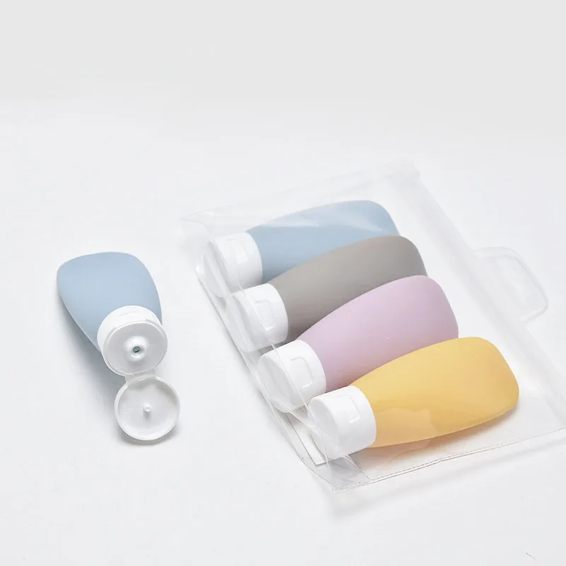 Morandi Tube Squeeze Bottle Portable Skin Care Products Dispensing Ottle Lotion Hand Cream Body Wash Travel Set Fill Empty 6