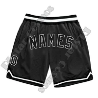 Custom Name Team Number Basketball Shorts Pants Retro Breathable Mesh Sportswear Vintage 3DPrint Summer Harajuku Drop Shipping W 1