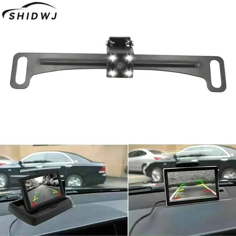 

Universal Car Rear View Camera License Plate Bracket Kit Holder For Backup Camera Reverse Camera
