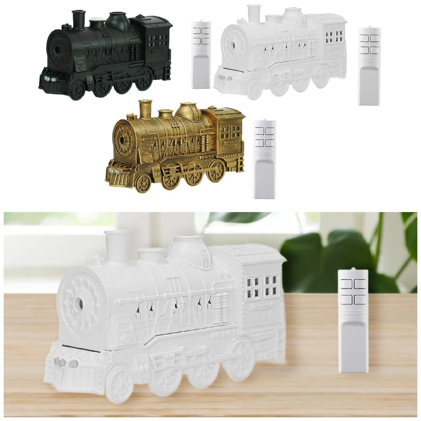 Steam Train Essential Oil Diffuser EU Plug LED 300ml Portable Air Humidifier Steam Train Essential Oil Diffuser EU Plug LED 300ml Portable Air Humidifier