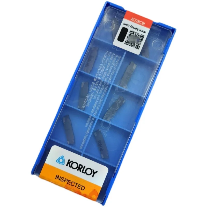 KORLOY 100% Originale MGMN200-T PC5300 – 10 Inserti In Confezione Per Taglio Scanalatura, Acciaio E Acciaio Inox